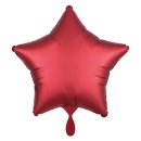 Sternballon Rot Satin Folie ø45cm