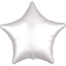 Anagram Folienballon Stern Weiß Satin ø45cm-1St