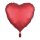 Herzballon Rot Satin Folie ø45cm