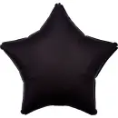 Anagram Folienballon Stern Schwarz Satin ø45cm-1St