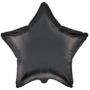 Anagram Folienballon Stern Schwarz Satin ø45cm-1St