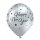 6 Luftballons Happy New Year Gold Silber ø30cm