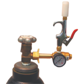 Zibi Profi-Helium-Füllventil für Latexballons mit Manometer-1St