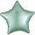 Anagram Folienballon Stern Grün-Minzgrün Satin ø45cm-1St
