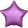 Anagram Folienballon Stern Violett-Flamingo Satin ø45cm-1St