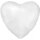 Anagram Folienballon Herz Weiß Satin  ø45cm-1St