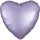 Herzballon Violett-Lavendel Satin Folie ø45cm