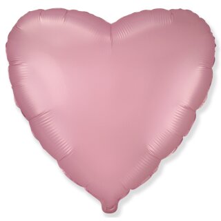 Flexmetal Folienballon Herz Rosa Satin  ø45cm-1St