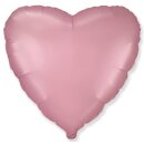 Flexmetal Folienballon Herz Rosa Satin  ø45cm-1St
