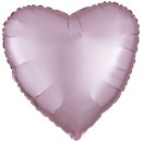 Herzballon Pink-Rosa Satin Folie ø45cm