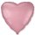 Flexmetal Folienballon Herz Rosa Satin  ø45cm-1St