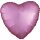 Anagram Folienballon Herz Violett-Flamingo Satin  ø45cm-1St