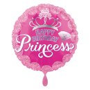 Luftballon Prinzess Krone Happy Birthday Folie ø45cm