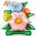 Partydeco Folienballon Blumen mit Standfuß stehend 116cm-1St