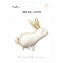 Partydeco Folienballon Hase Weiß 88cm-1St