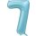 Globos Folienballon -Zahl 7- Blau-Hellblau Folie 86cm-1St