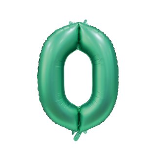Luftballon -Zahl 0- Grün Folie ca 86cm