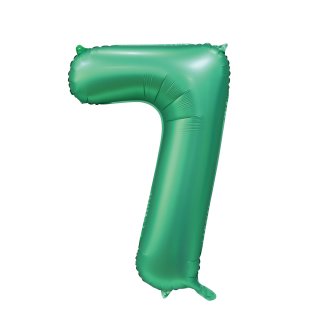 Luftballon -Zahl 7- Grün Folie ca 86cm
