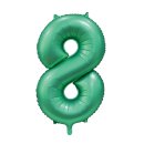 Luftballon -Zahl 8- Grün Folie ca 86cm