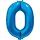 Globos Folienballon -Zahl 0- Blau Folie 86cm-1St