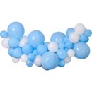 Ballongirlande Deko-Set Blau-Hellblau 200cm