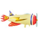 Partydeco Folienballon Flugzeug Gelb 91cm-1St