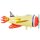 Partydeco Folienballon Flugzeug Gelb 91cm-1St