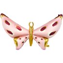 Luftballon Schmetterling Rosa Gold Folie-Figur 121cm...