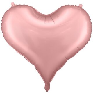 Partydeco Folienballon Herz Rosa Jumbo  ø75cm-1St