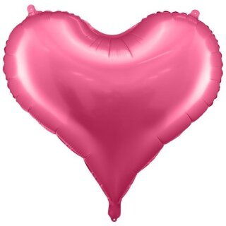 Partydeco Folienballon Herz Pink Jumbo  ø75cm-1St