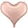 Partydeco Folienballon Herz Rosegold Jumbo  ø75cm-1St