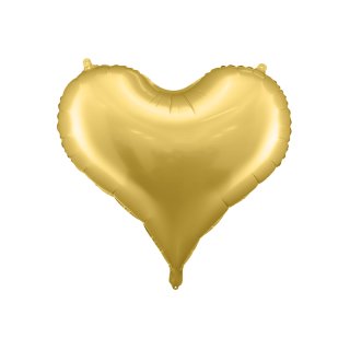 Herzballon Gold Folie-Jumbo ø75cm