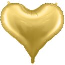 Partydeco Folienballon Herz Gold Jumbo  ø75cm-1St