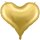 Partydeco Folienballon Herz Gold Jumbo  ø75cm-1St
