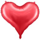 Partydeco Folienballon Herz Rot Jumbo  ø75cm-1St