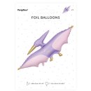 Luftballon Dino Pterodaktyl Violett Folie 120cm