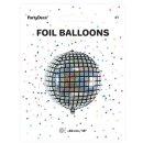 Luftballon Discokugel Holografisch kugelrund Folie...