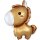 Flexmetal Folienballon Baby Pferd Braun 89cm-1St
