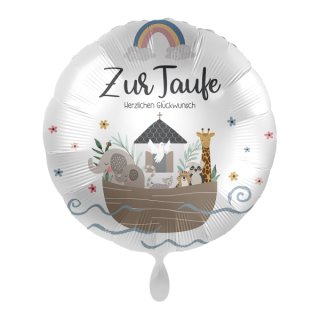 Luftballon Zur Taufe Herzlichen Glückwunsch Folie ø43cm