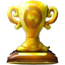 Segelken Folienballon Pokal Gold mit Standfuß...