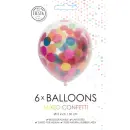 Globos Konfettiballon Klar ø30cm Konfetti Bunt...
