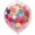 Globos Konfettiballon Klar ø30cm Konfetti Bunt Papier-6St