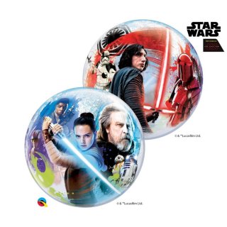Luftballon Star Wars der letzte Jedi Bubble Folie ø56cm