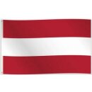 Globos Fahne Österreich Polyester 150 cm x 90 cm-1St