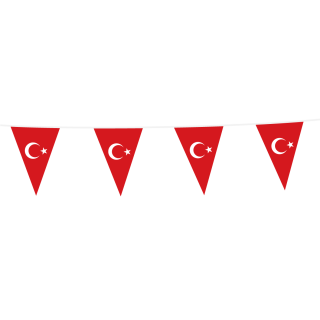 Globos Wimpelkette Türkei 10 Meter-1St