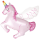 Flexmetal Folienballon Einhorn Rosa 108cm-1St
