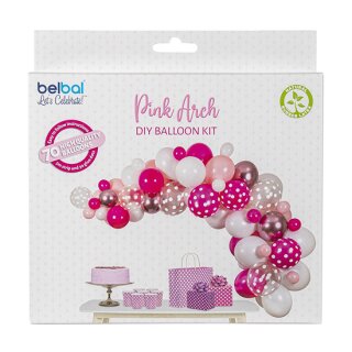 Belbal Premium Ballongirlande Deko Rosa ca 400cm-1Set