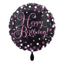 Luftballon Happy Birthday Pink Folie ø45cm