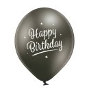 6 Luftballons Happy Birthday Mix Spiegelefekt ø30cm