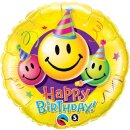 Luftballon Happy Smileys Folie ø46cm